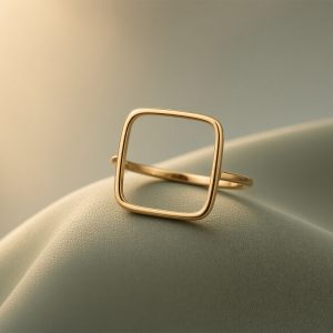 انگشتر باز مربع R0002
